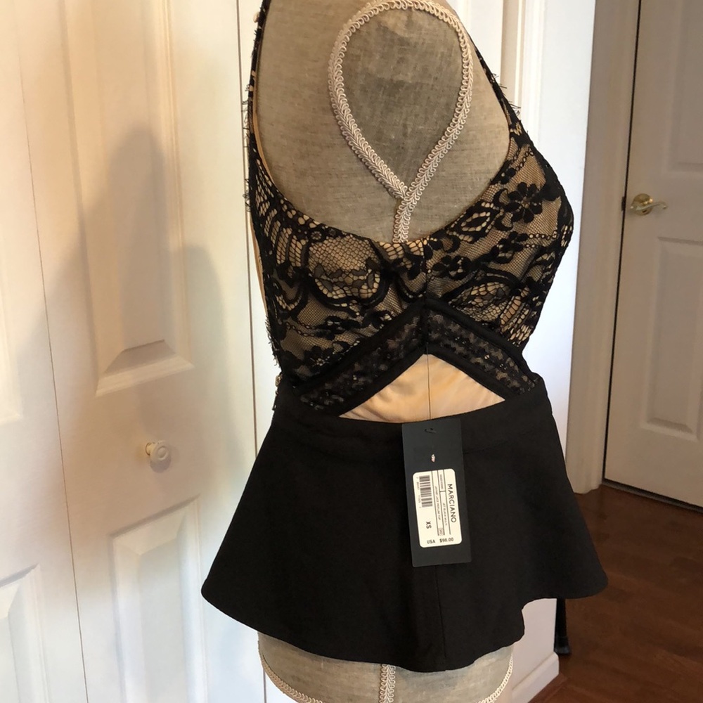 Marciano Peplum Halter Top - Picture 4 of 8